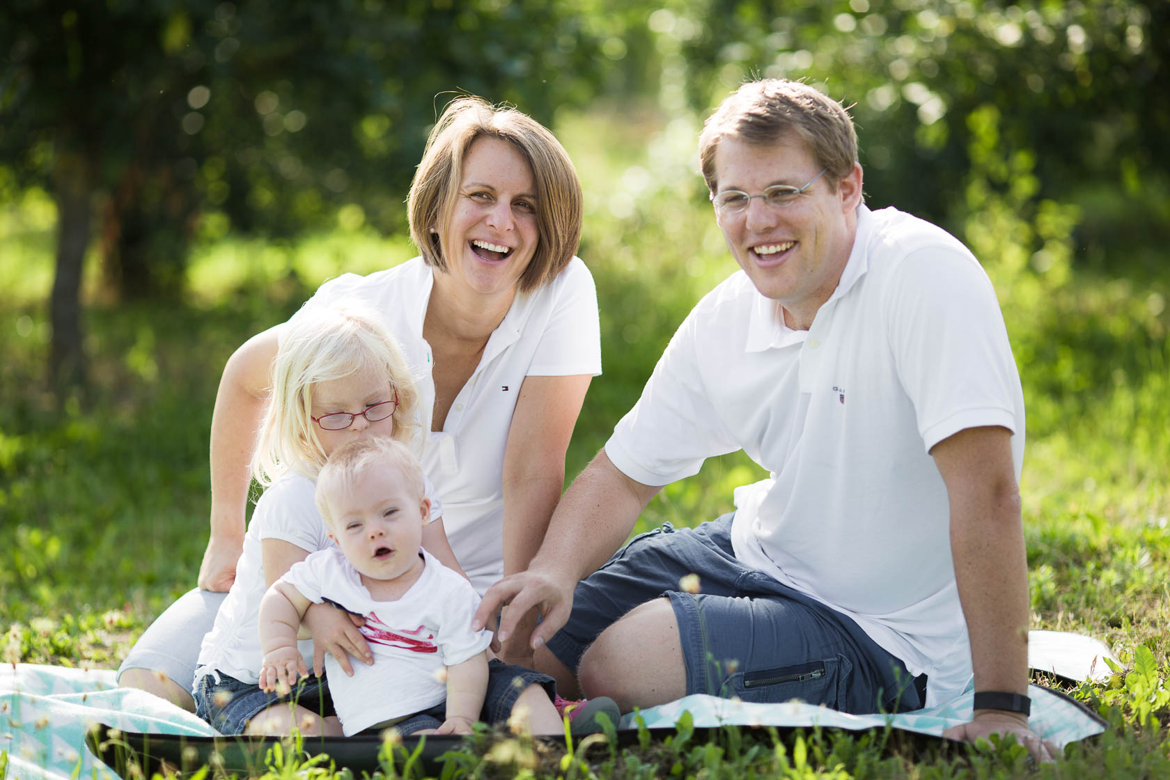 Familienfotos von Thea Philip Johannes Verena und Peter bei Speyer