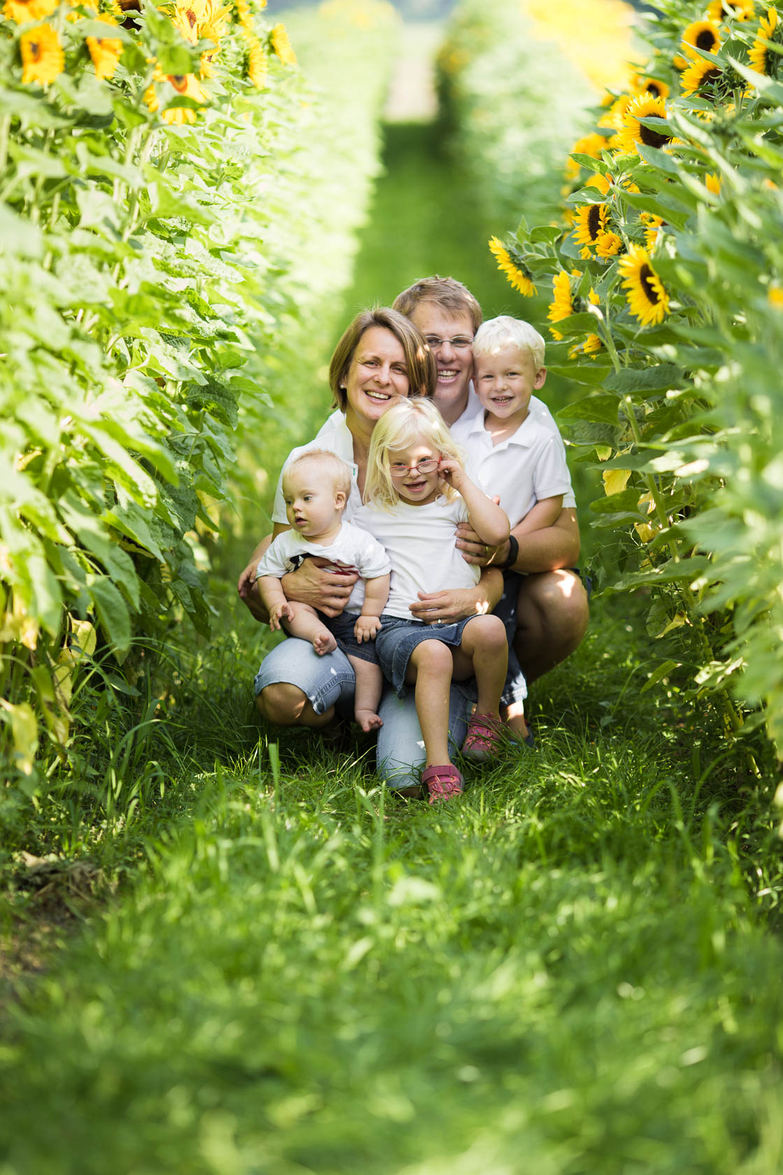 Familienfotos von Thea Philip Johannes Verena und Peter bei Speyer