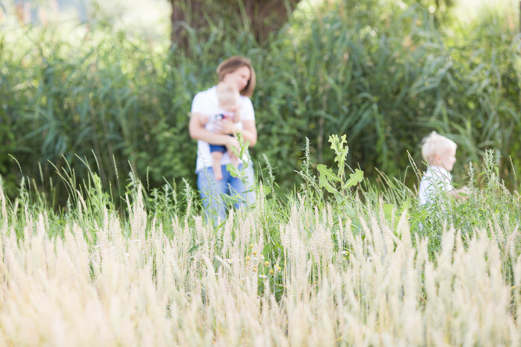 Familienfotos von Thea Philip Johannes Verena und Peter bei Speyer Out of Focus