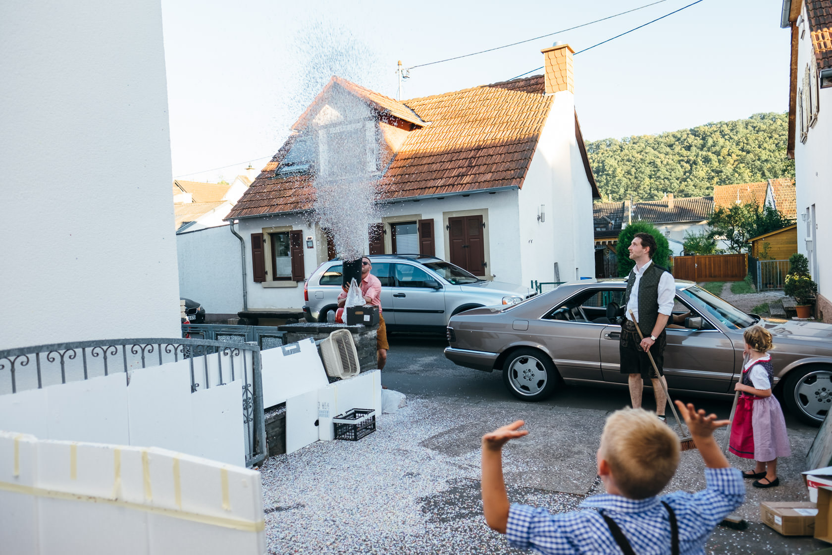 Bayrischer Polterabend in Norheim an der Nahe Alex und Jasmin