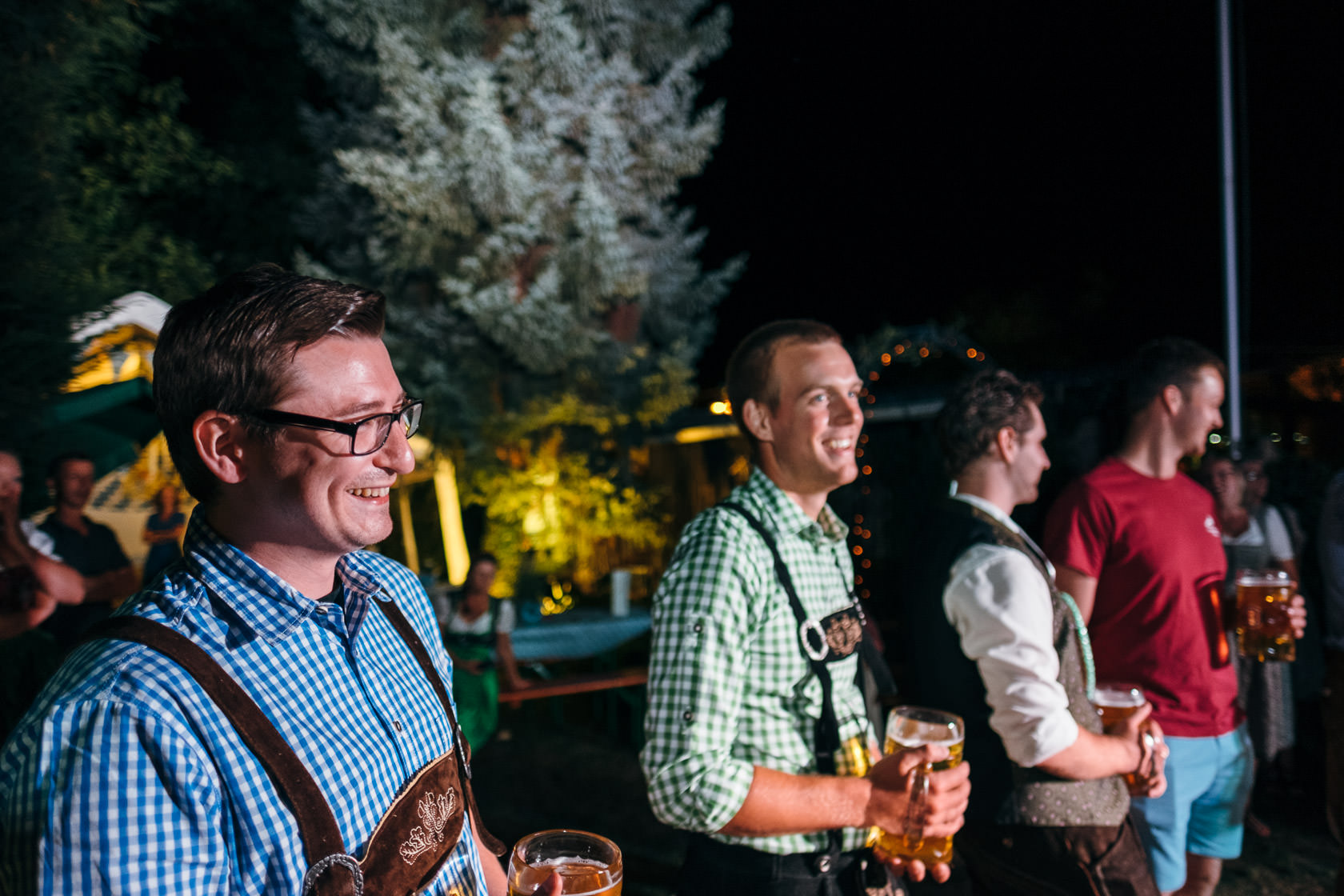 Bayrischer Polterabend in Norheim an der Nahe Alex und Jasmin Maßkrugstemmen