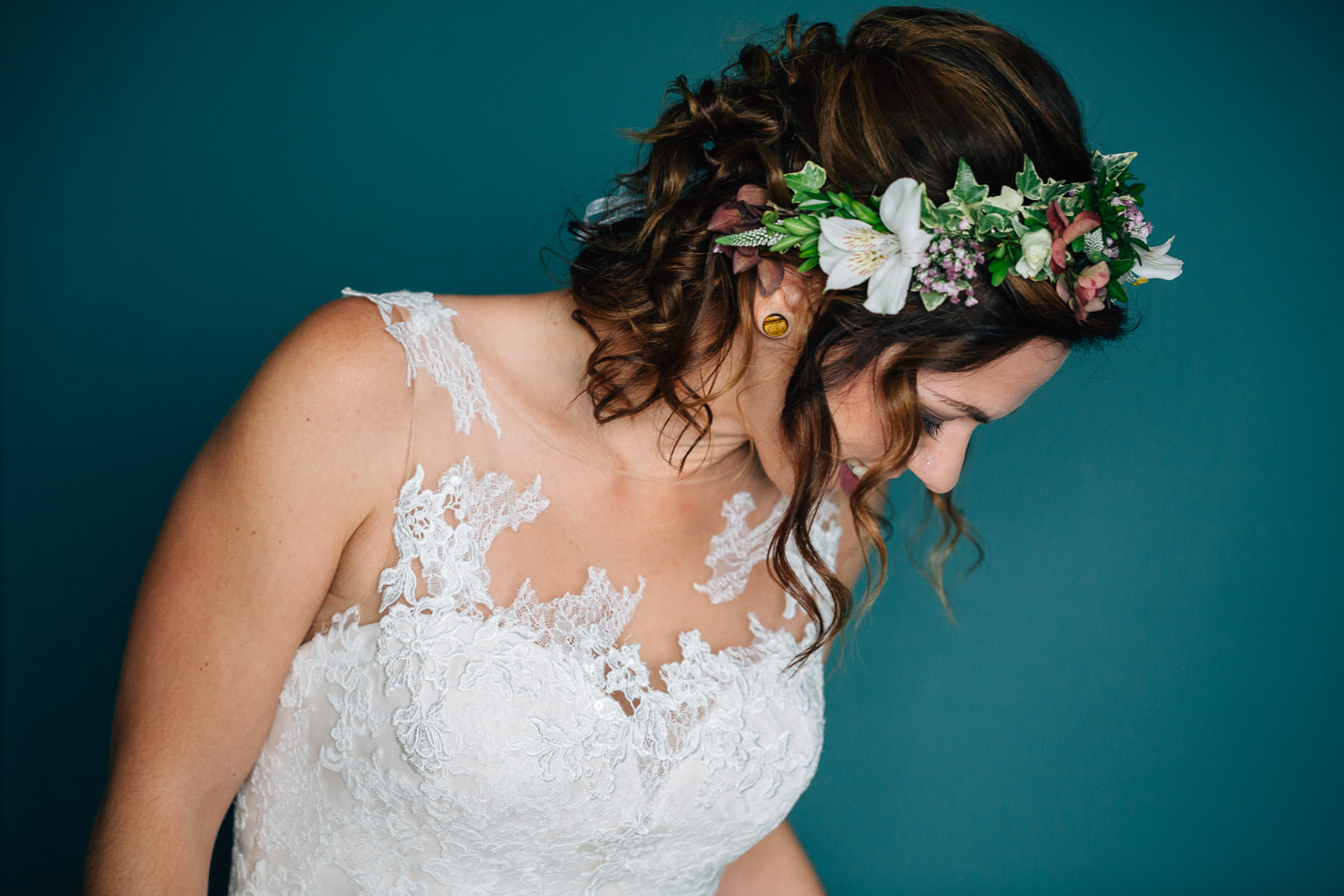Boho Hochzeit in Waghaeusel Getting Ready Braut