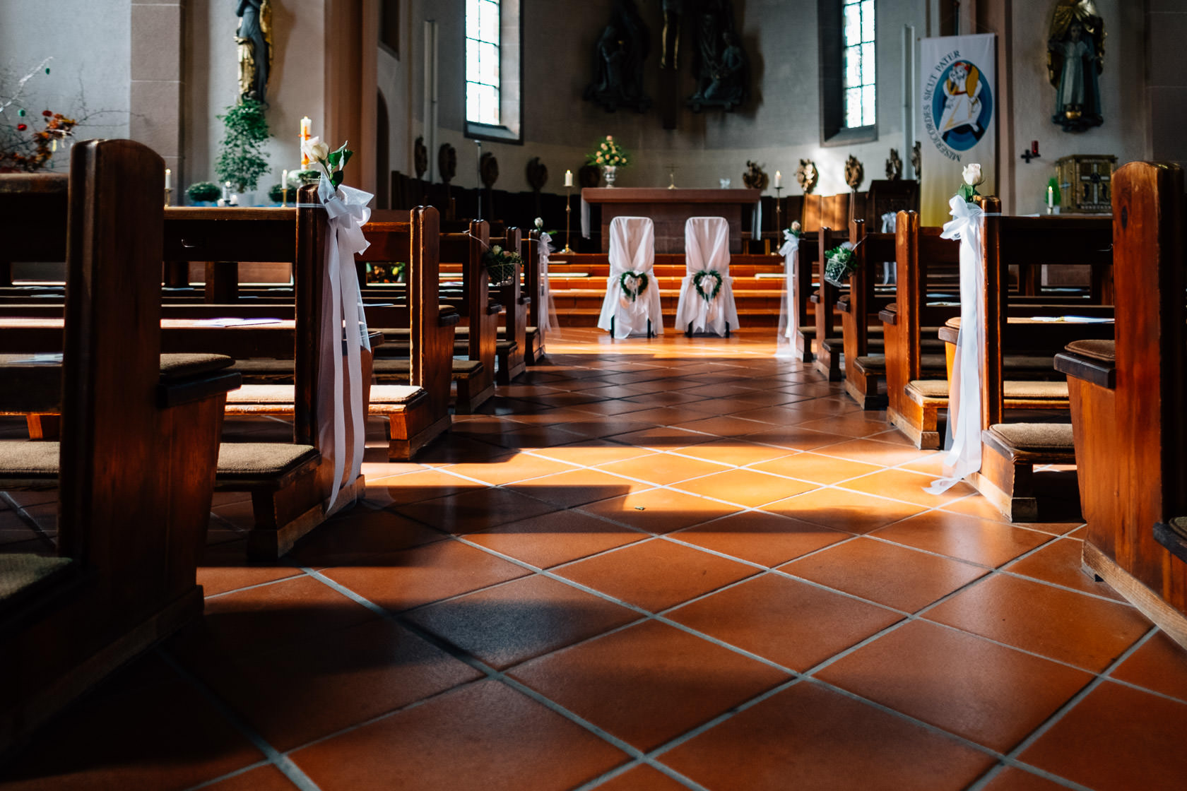 Boho Hochzeit in Waghaeusel Kirchliche Trauung in Wiesental