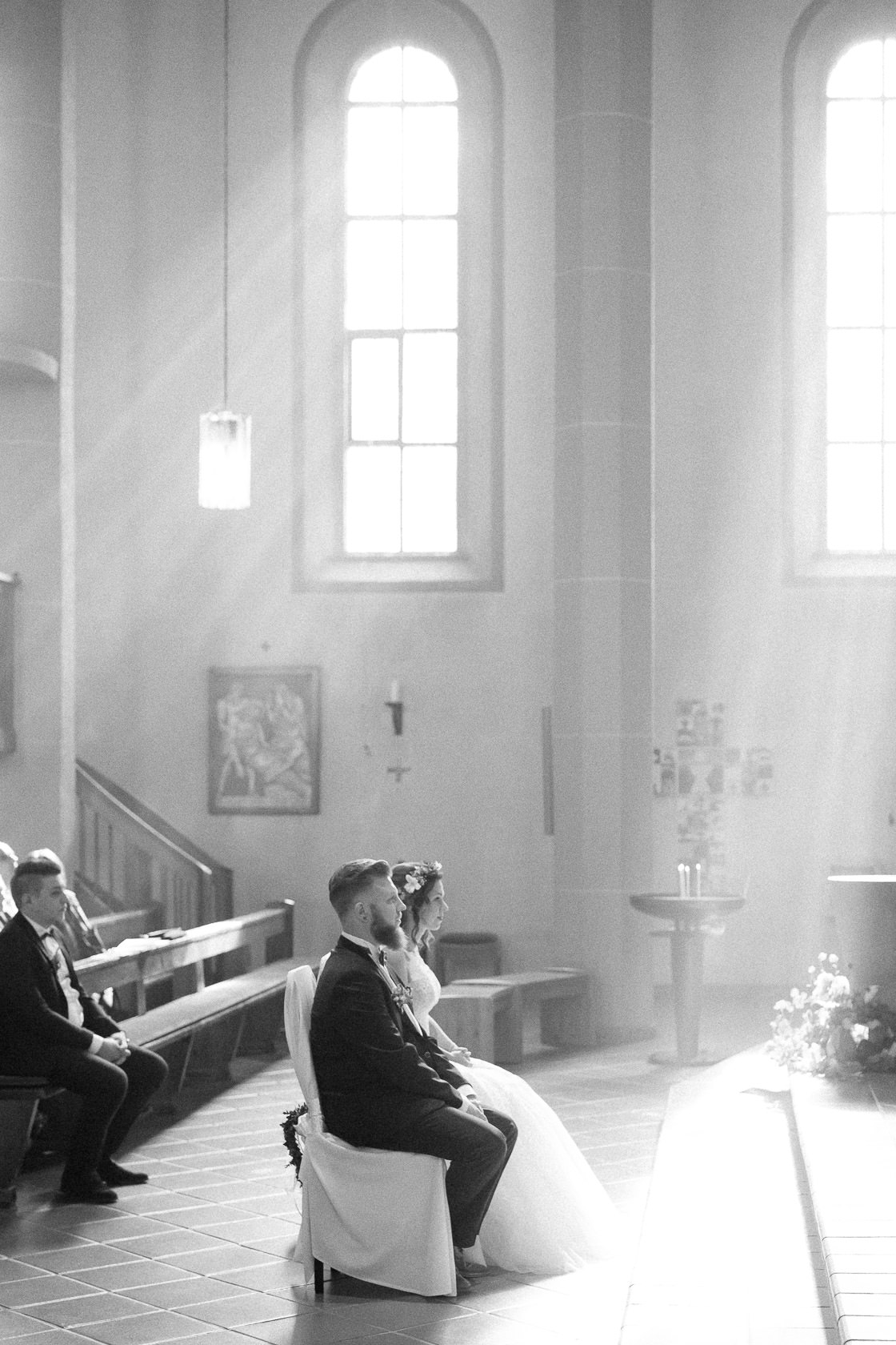 Boho Hochzeit in Waghaeusel Kirchliche Trauung in Wiesental