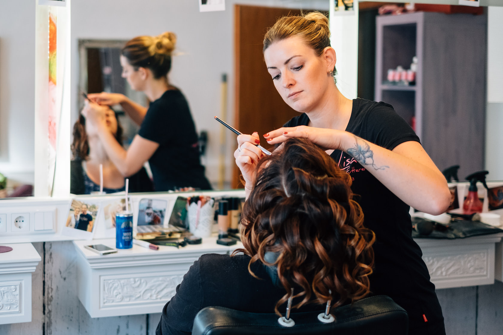 Boho Hochzeit in Waghaeusel Getting Ready Friseur Barber