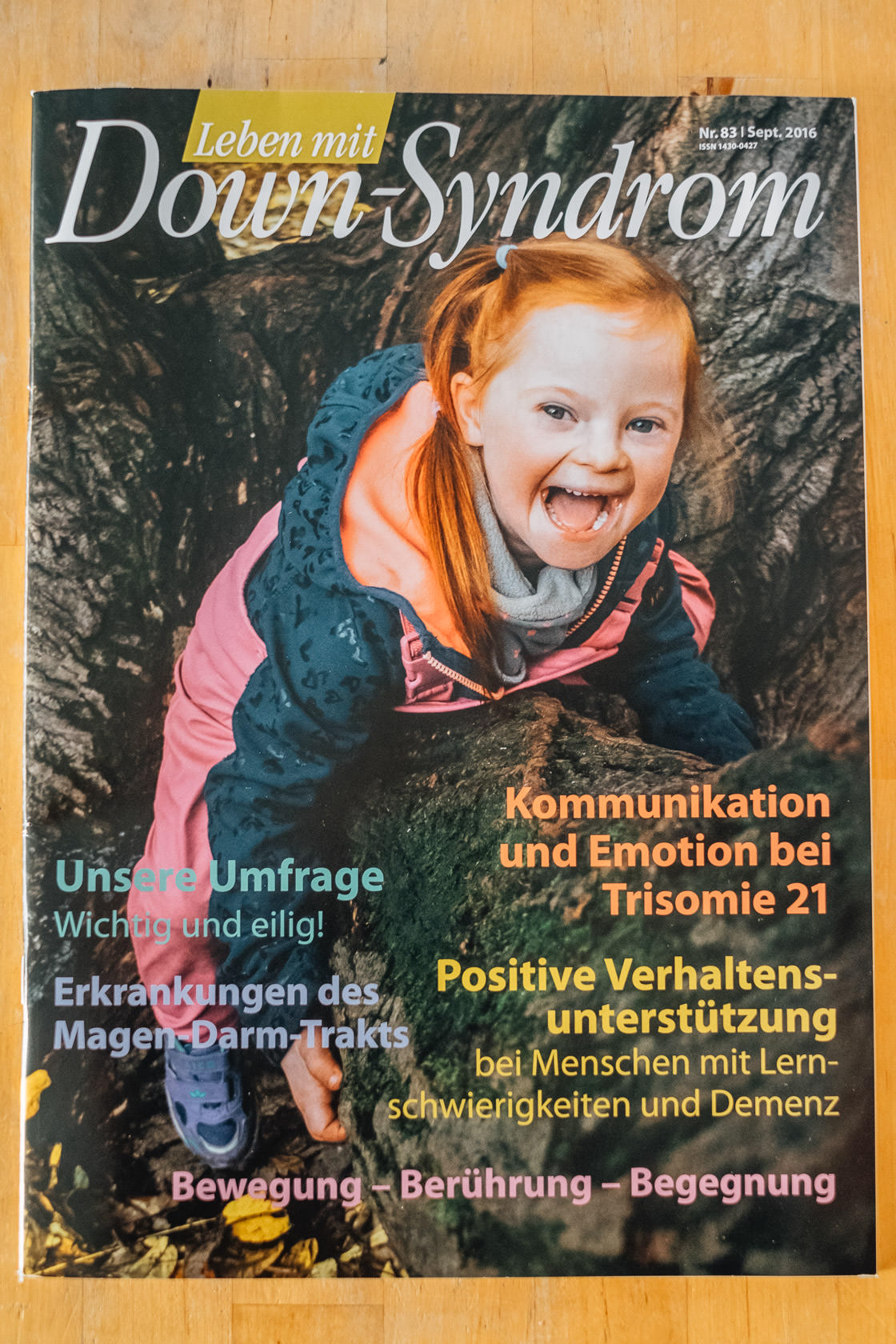 Das erste Zeitschriftencover Leben mit Downsyndrom
