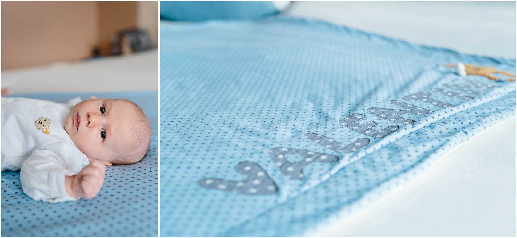 Entspannte Familienfotos zu Hause. Neugeborenen Fotos zu Hause