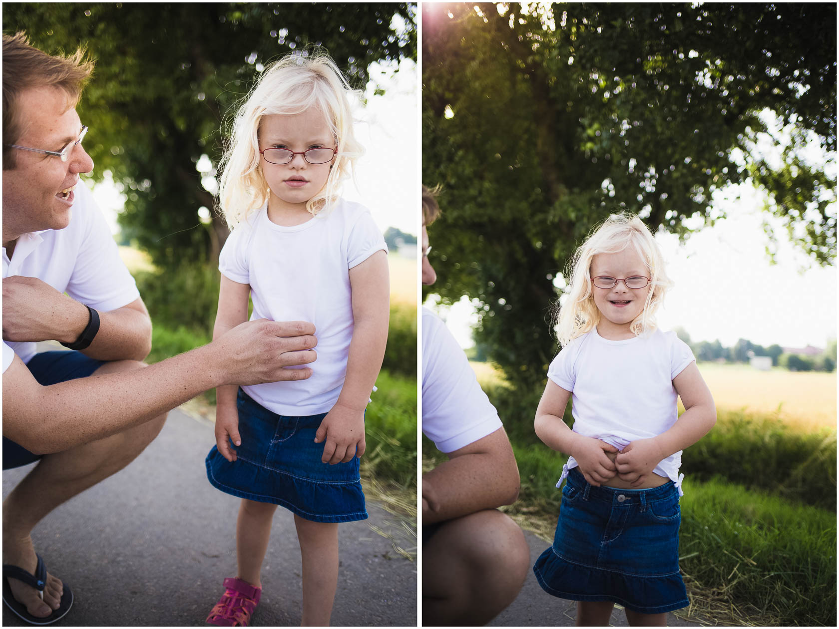 Familienfotos von Thea Philip Johannes Verena und Peter bei Speyer lächeln und kitzeln