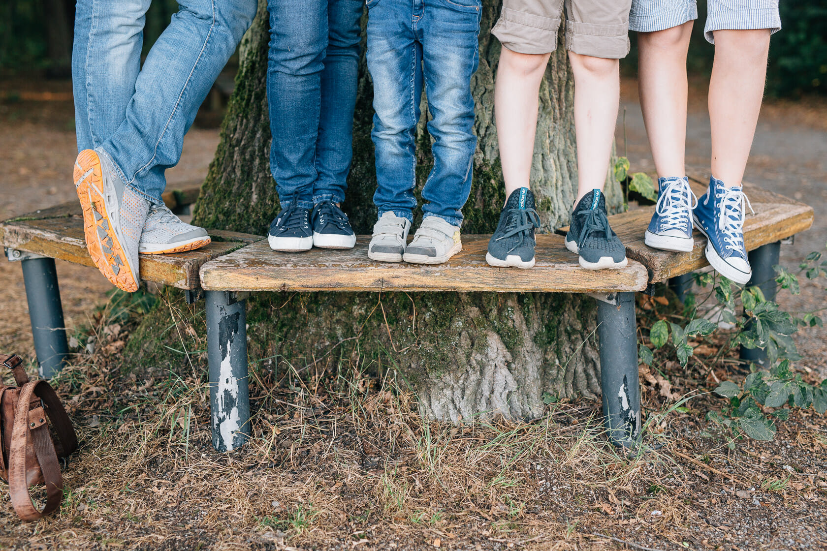 Familienfotos im Herbst in Waghäusel Familie Anders Ungewöhnliche Perspektive Spezielle Perspektive Besonders