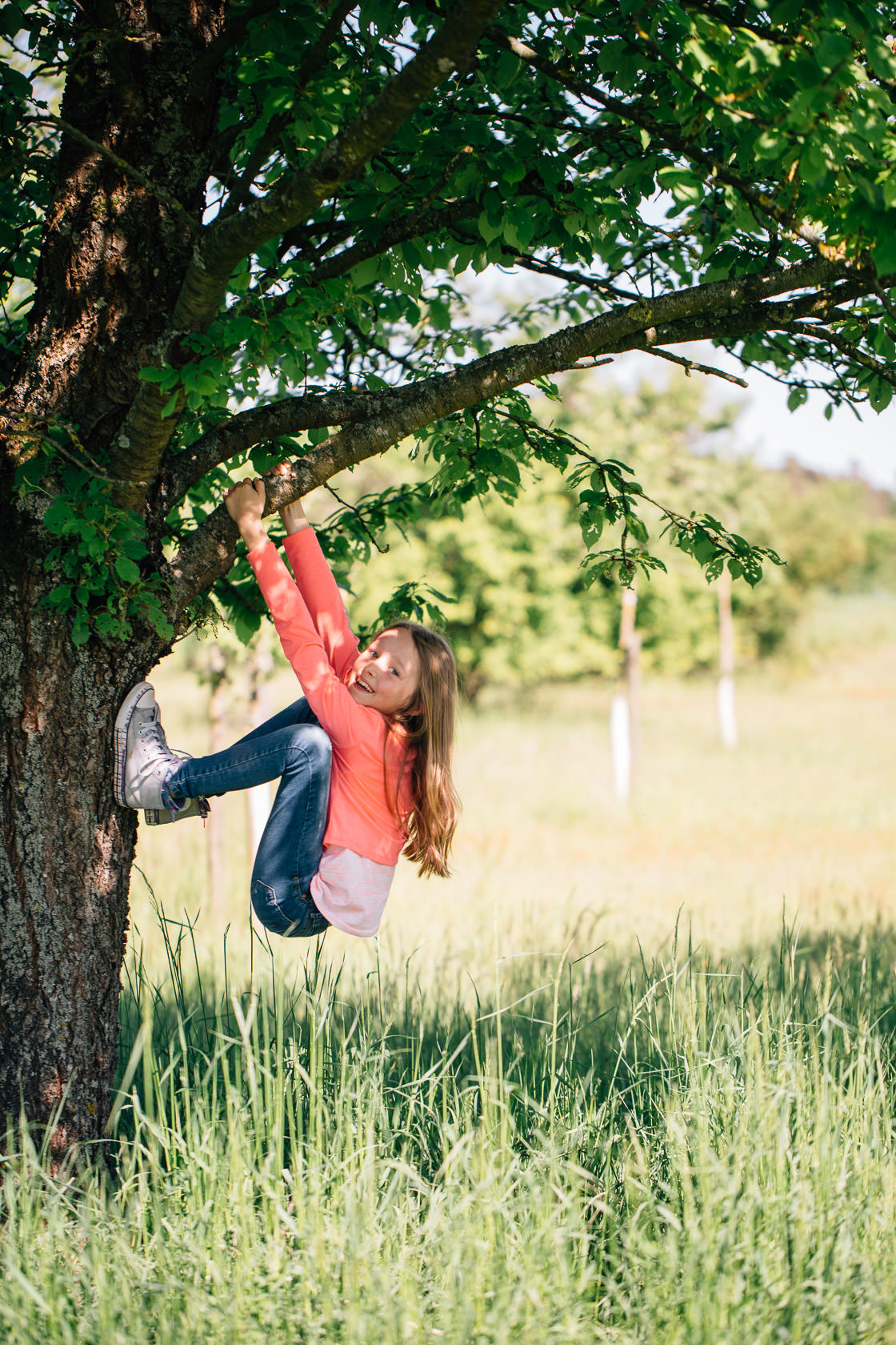Familienfotos in der Natur Familienfotograf Karlsruhe Sommerfotos Pusteblumen Familienfotografie Fotograf