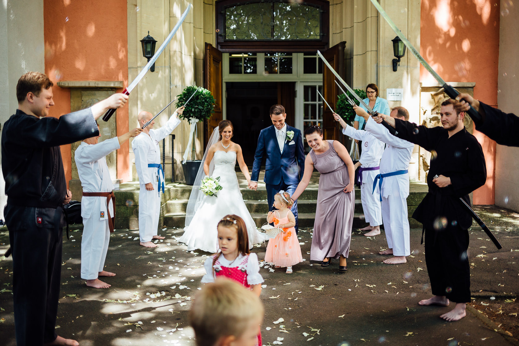 Hochzeit Carmen und Dirk in Bad Kreuznach Trauung in der Ausmarsch