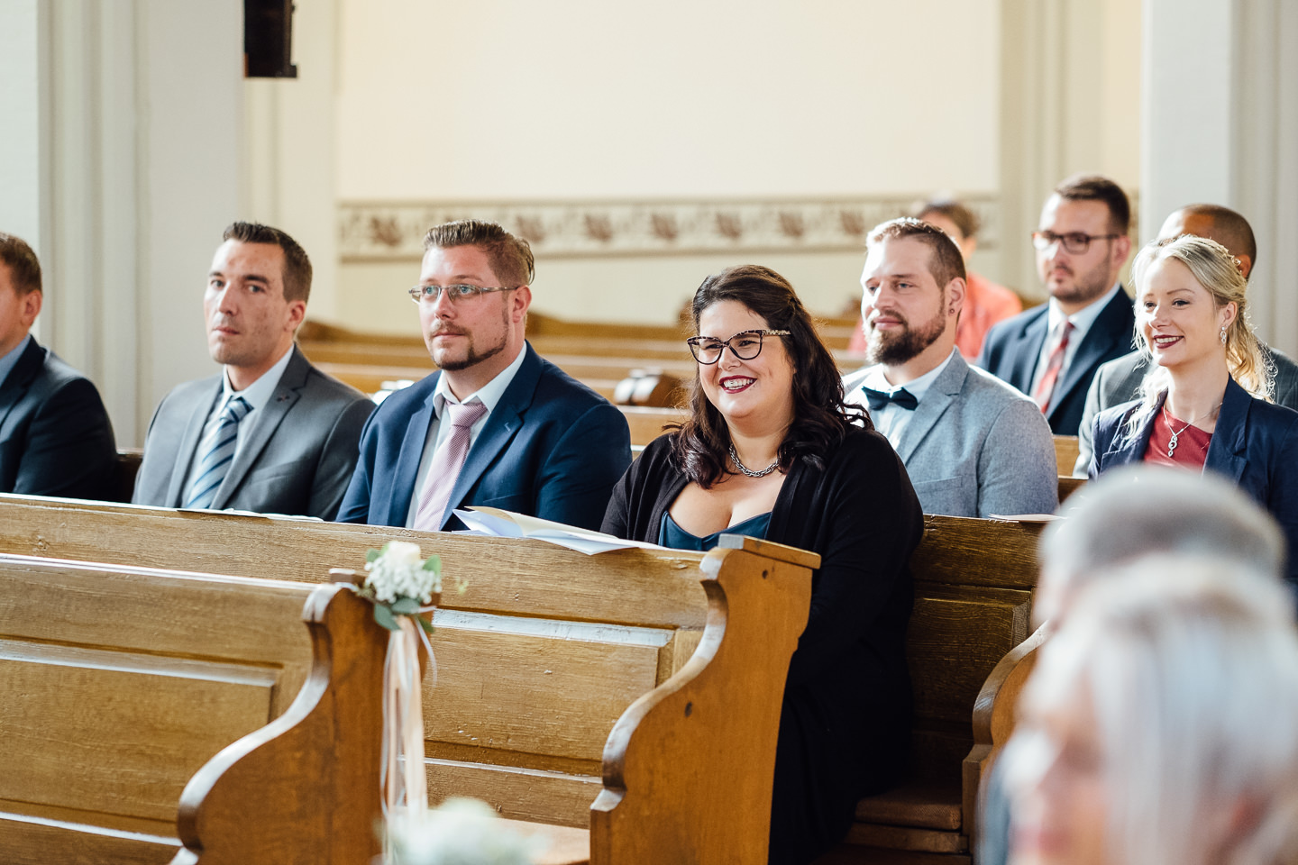 Hochzeitsfotograf Kraichgau Weingut Heitlinger Xenia und Florian Kirchliche Trauung und Taufe Hochzeit als Familie