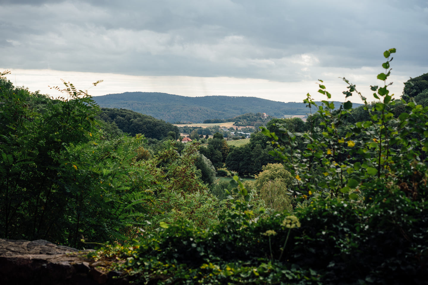Hochzeitsfotograf Odenwald Burgruine Rodenstein Janina und Henrik Paarfotos auf der Burgruine