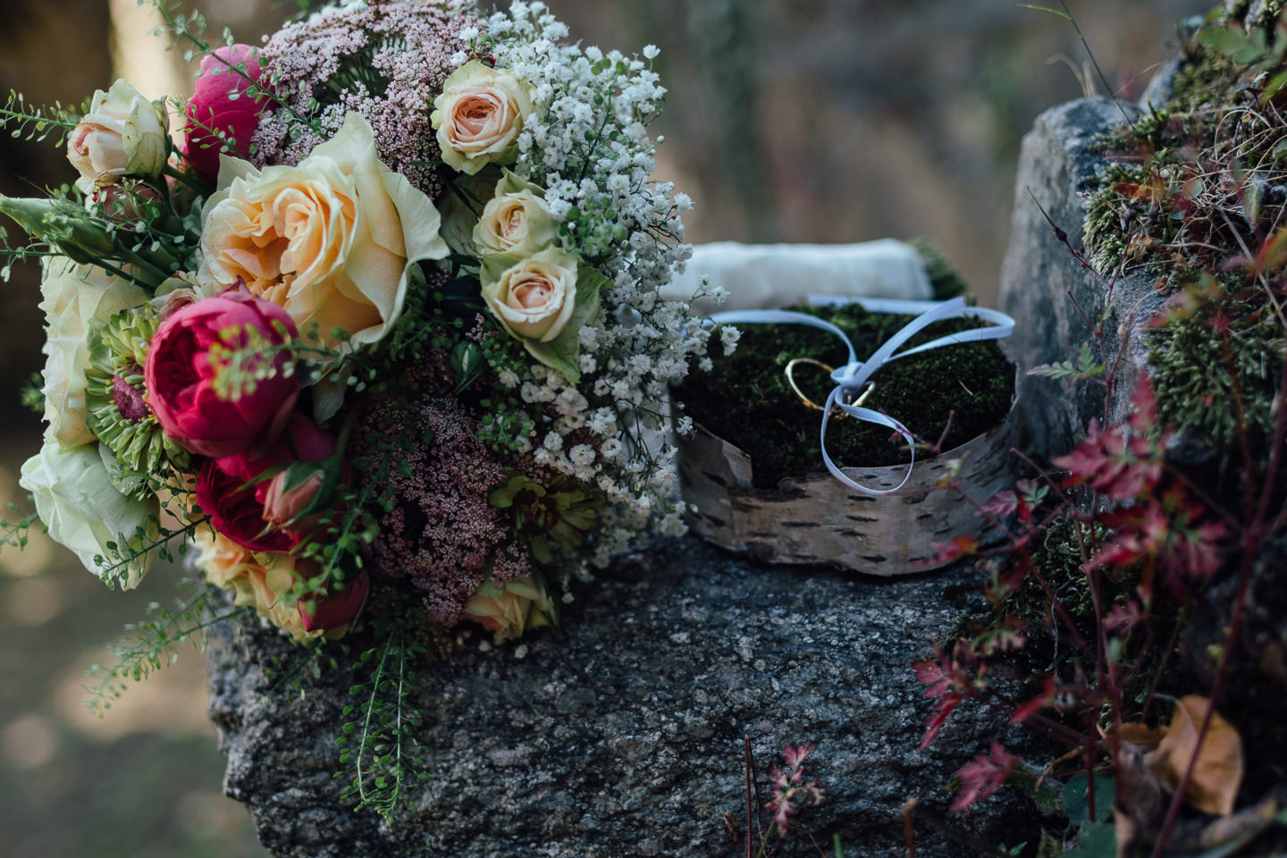Hochzeitsfotograf Odenwald Burgruine Rodenstein Janina und Henrik Paarfotos auf der Burgruine