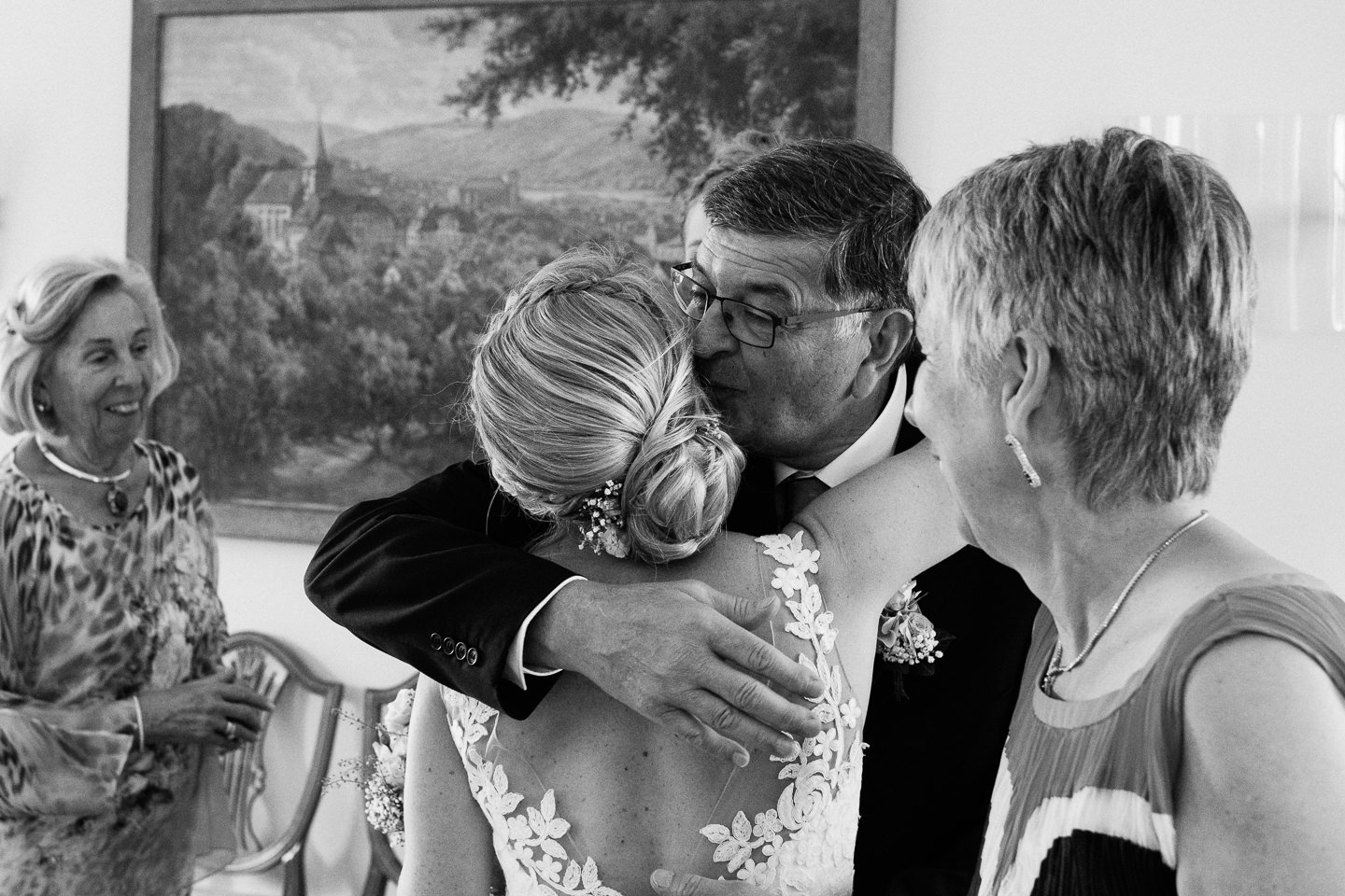 Hochzeitsfotograf Odenwald Burgruine Rodenstein Janina und Henrik Hochzeitsreportage Trauung in Bad Koenig