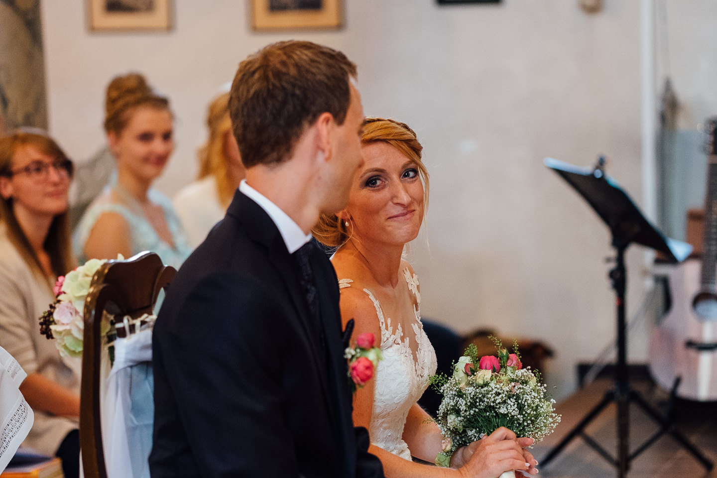 Hochzeitsfotograf Odenwald Burgruine Rodenstein Janina und Henrik Hochzeitsreportage Trauung in Bad Koenig