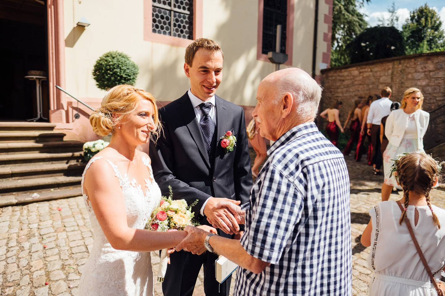 Hochzeitsfotograf Odenwald Burgruine Rodenstein Janina und Henrik Hochzeitsreportage Trauung in Bad Koenig