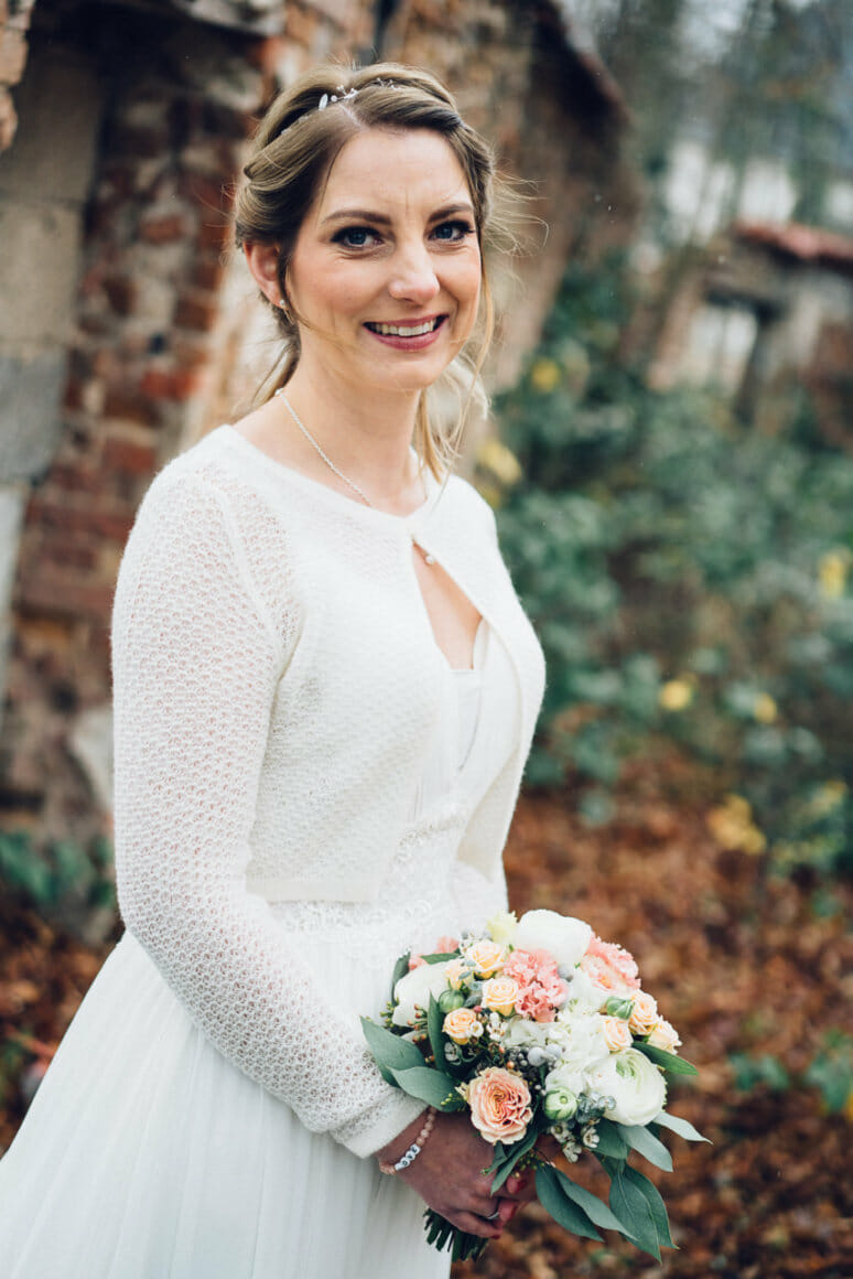 Hochzeitsfotograf Speyer Dezemberhochzeit Eremitage Waghaeusel Hochzeitsfotos Brautpaar Portraits Hochzeitsportrait