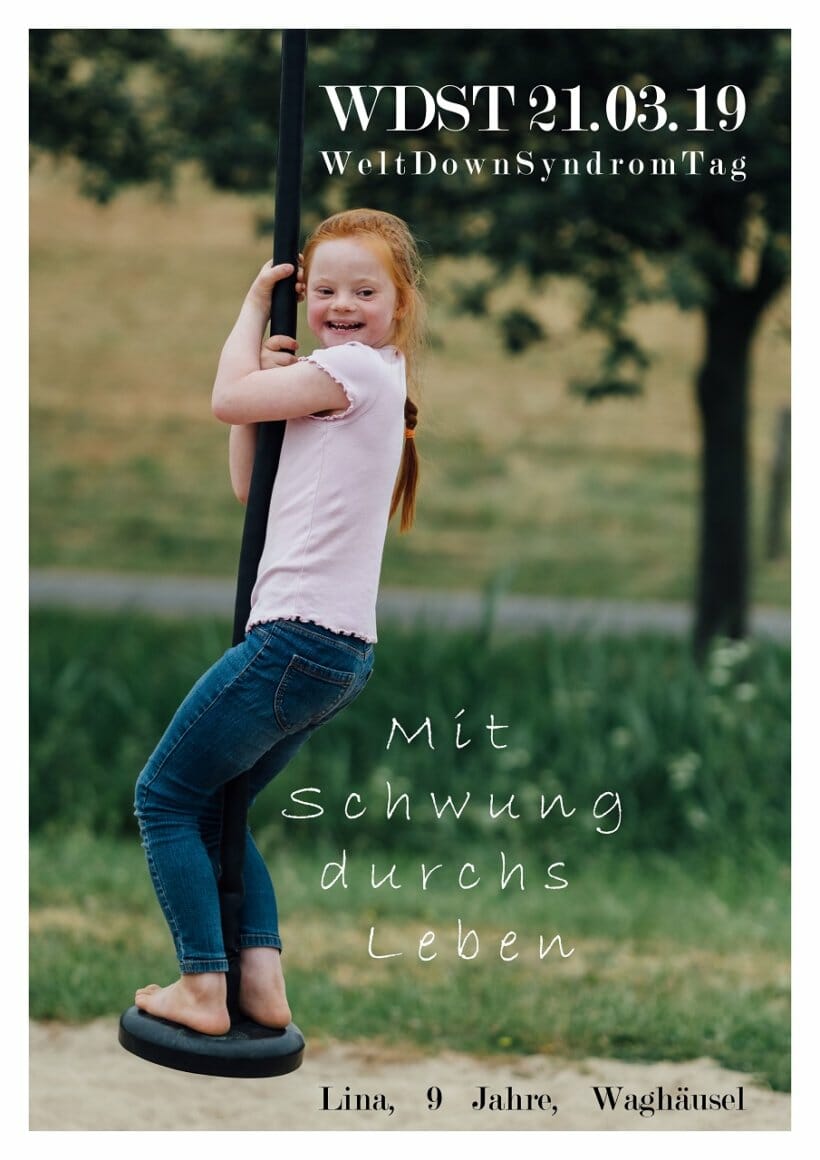Plakat Weltdownsyndromtag 2019